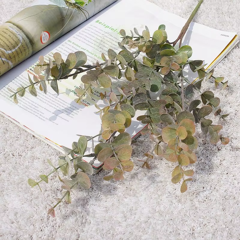 Pot de fleurs d'eucalyptus ornemental à longue branche