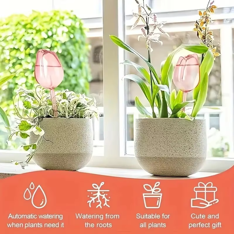 Globes d'arrosage tulipes pour plantes – Système