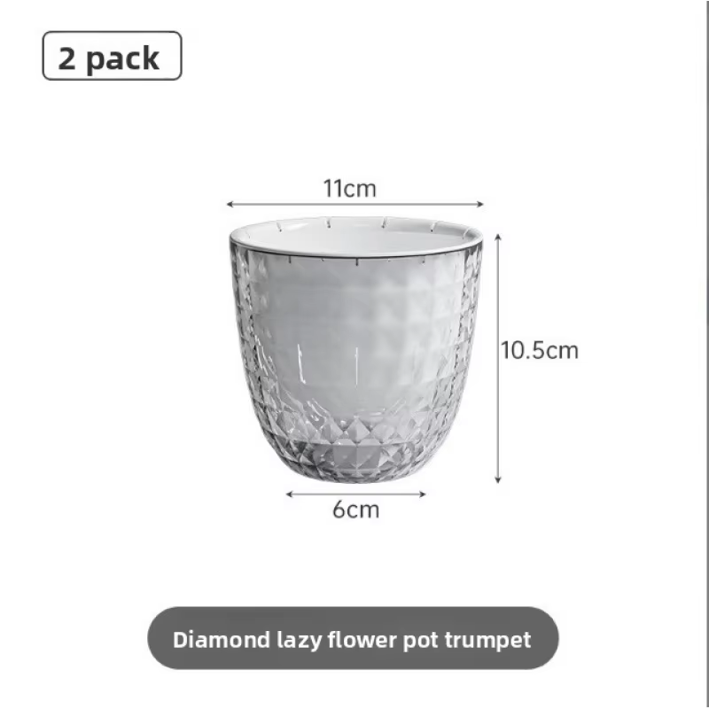 Jardinière paresseuse en plastique Transparent pour radis vert