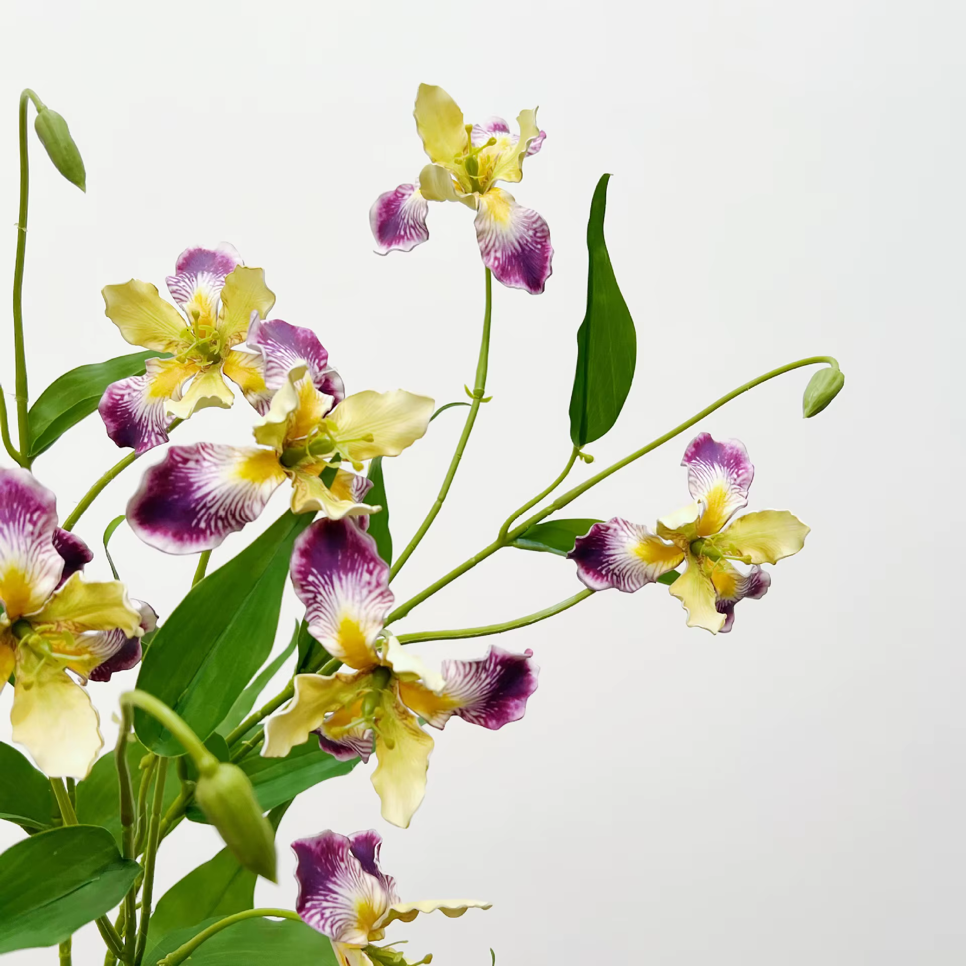 Fleurs artificielles d'iris 30 pouces