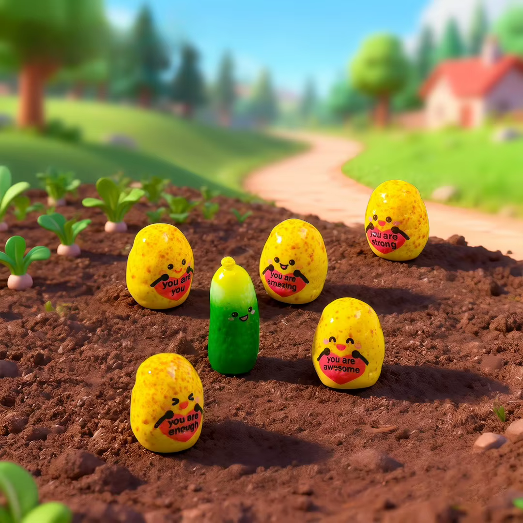 Figurines de pommes de terre miniatures inspirantes