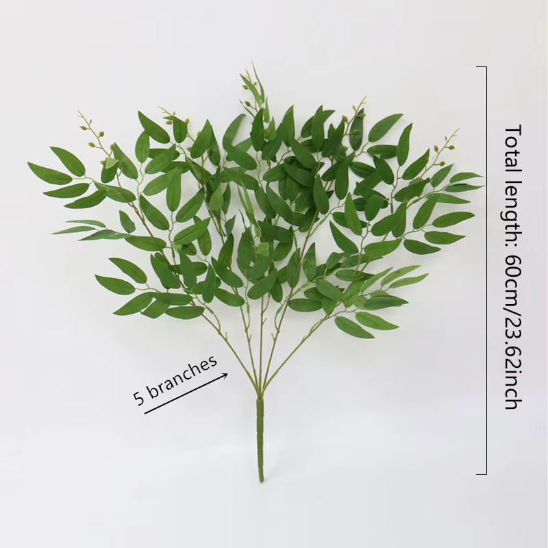 Feuilles de Saule Dorées Artificielles