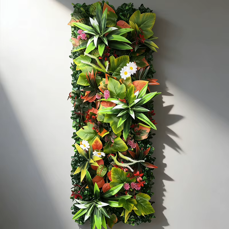 Panneau de clôture murale en herbe artificielle 75x25cm