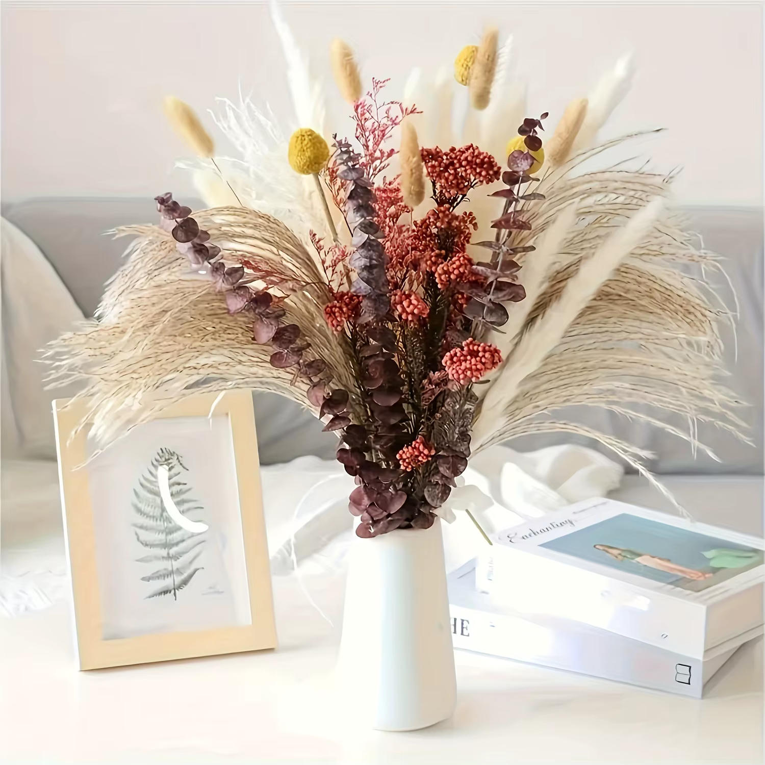 Bouquet de fleurs séchées naturelles