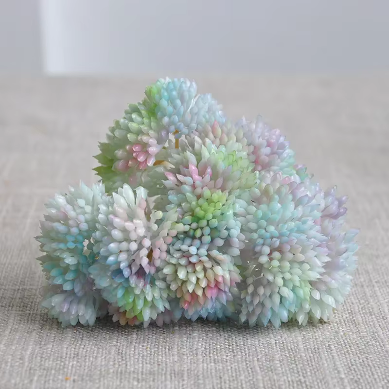 Diamant 10CM artificiel succulent Grain de riz plantes vertes Micro paysage plante Arrangement photographie décoration de la maison