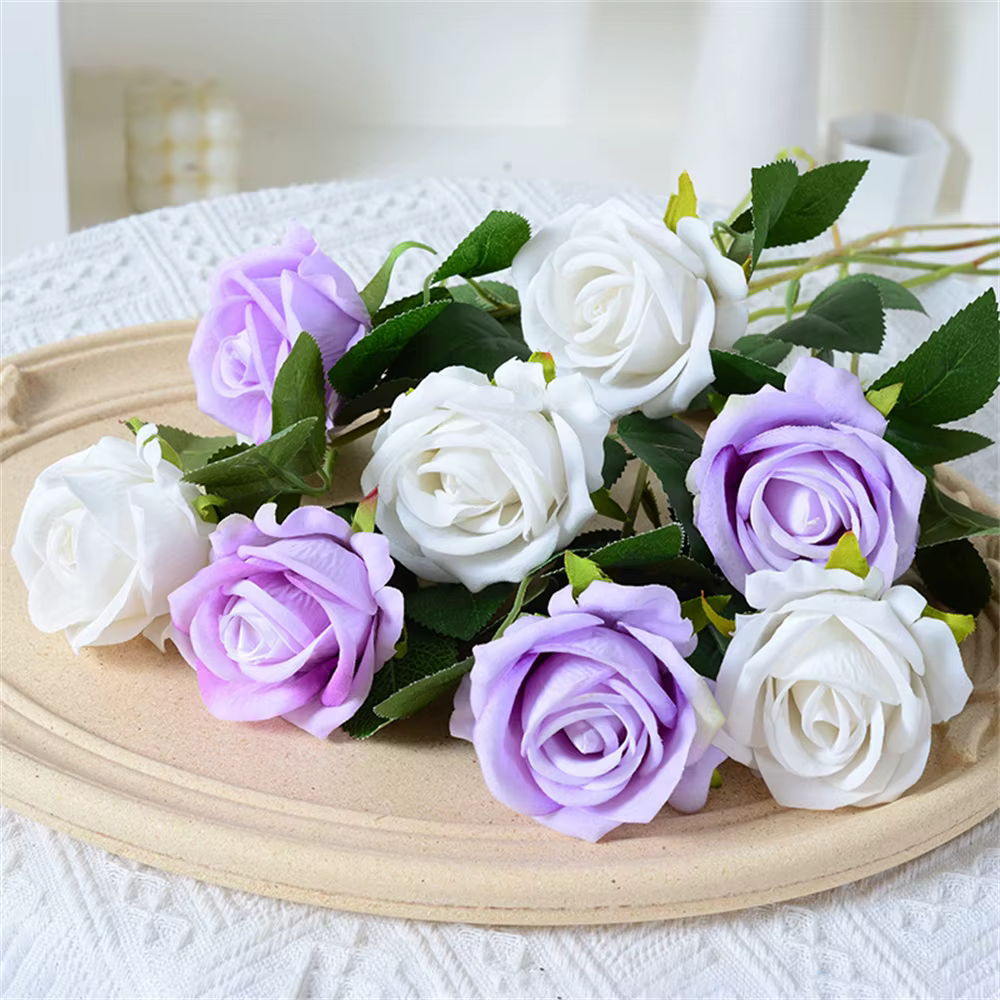 Bouquet de roses artificielles