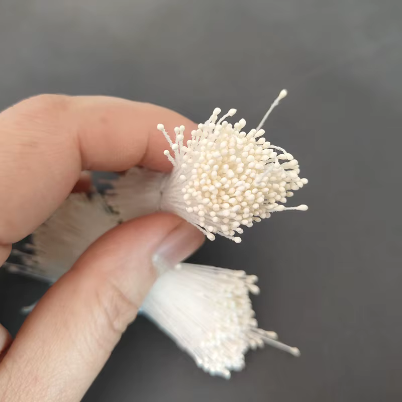 700 pièces 1mm Mini fleur étamine Pistil Double têtes rétro mat fausse
