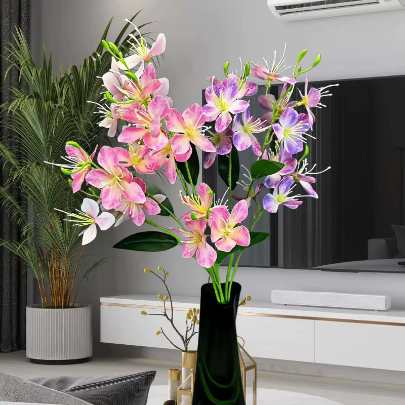 10 pièces de fleurs artificielles en soie