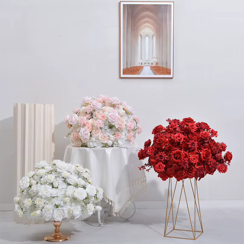 Boules d'hortensia élégantes en forme de Rose