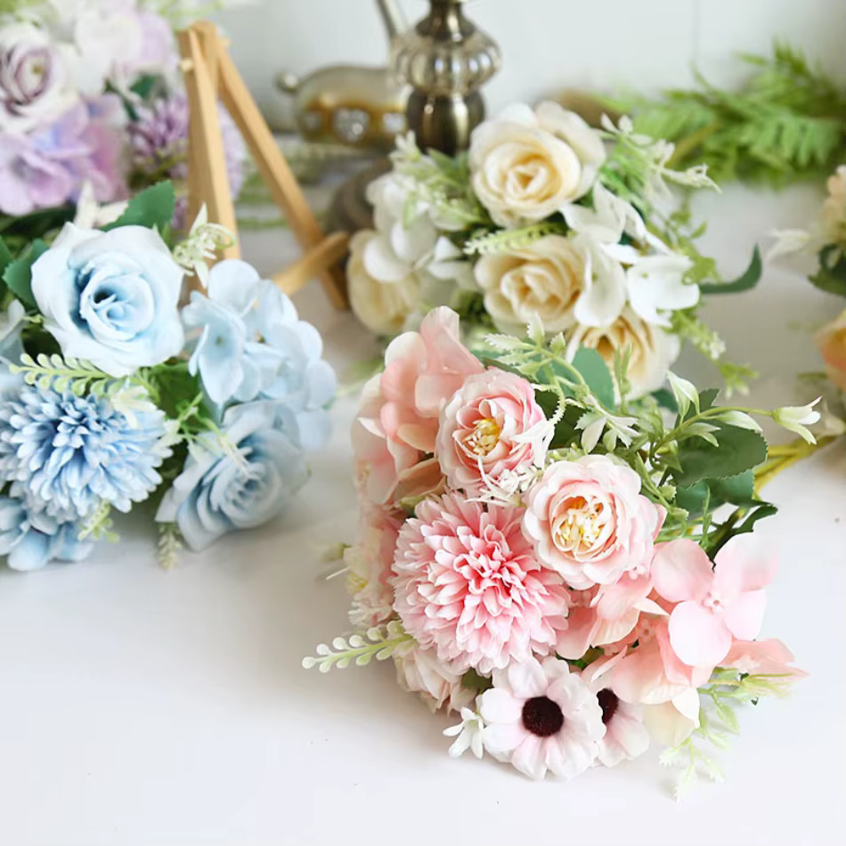 Faux bouquet de fleurs de Simulation