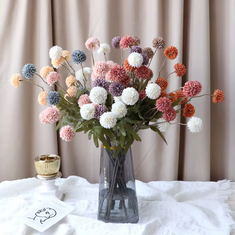 Bouquet de fleurs artificielles de pissenlit
