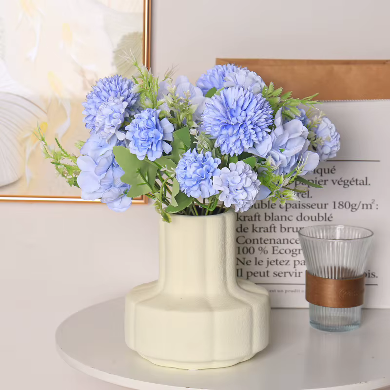 Bouquets d'hortensias artificiels mixtes