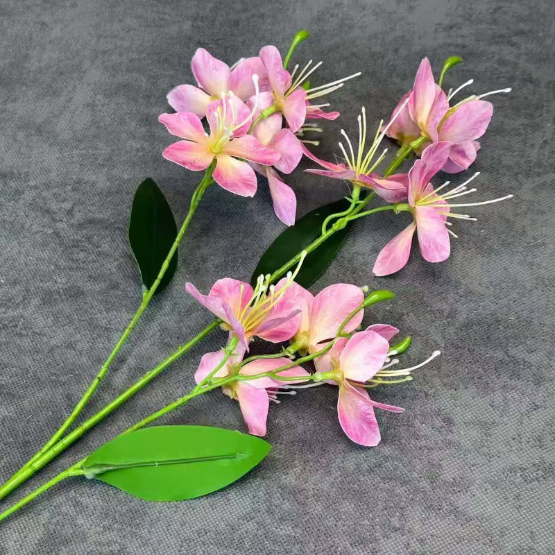 10 pièces de fleurs artificielles en soie de jasmin