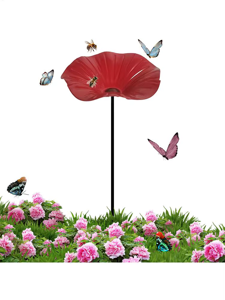 Station d'abreuvement pour abeilles en forme de fleur