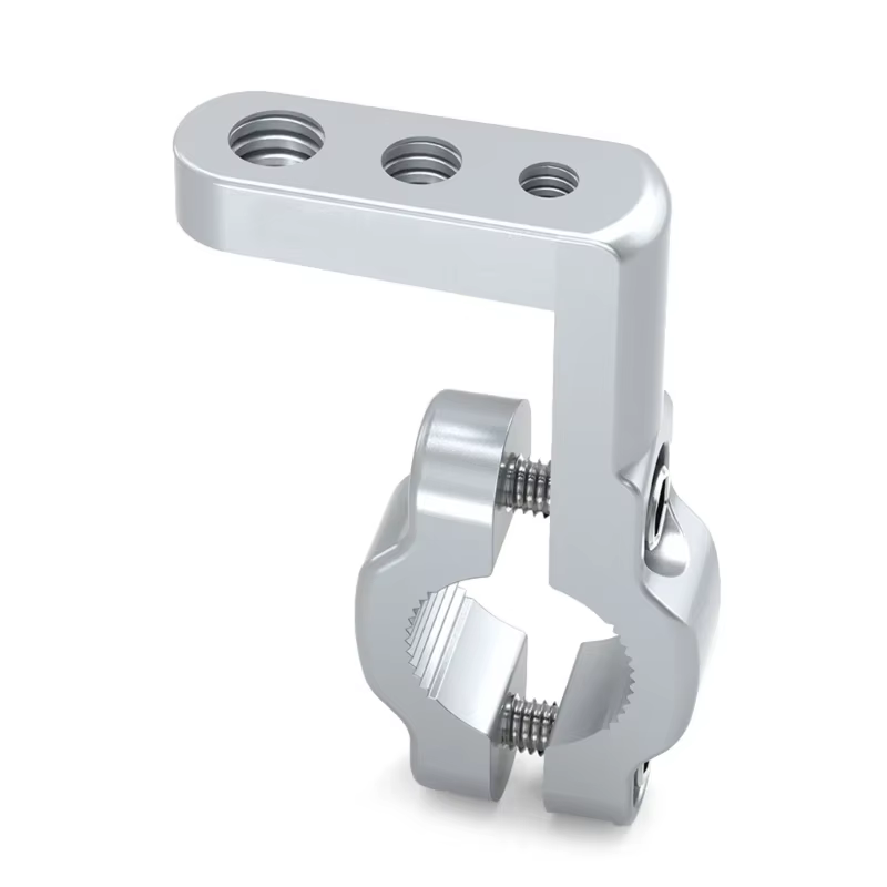 Support de guidon de moto en aluminium, support d'accessoires de moto, accessoires de moto pour la Navigation électronique supplémentaire
