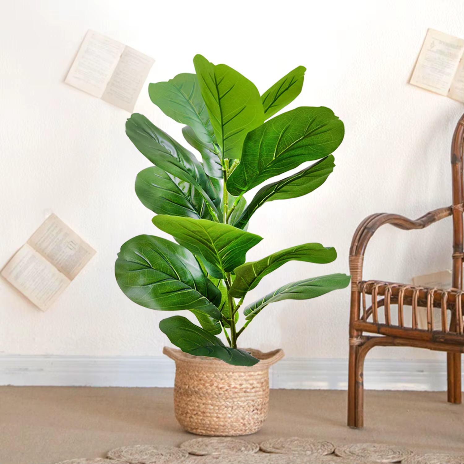 Ficus lyrata artificiel de 45-135 cm
