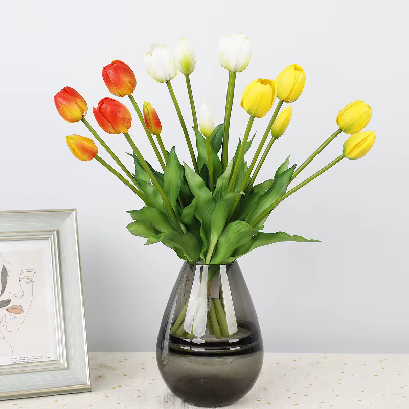 Fleurs tulipes artificielles en PU