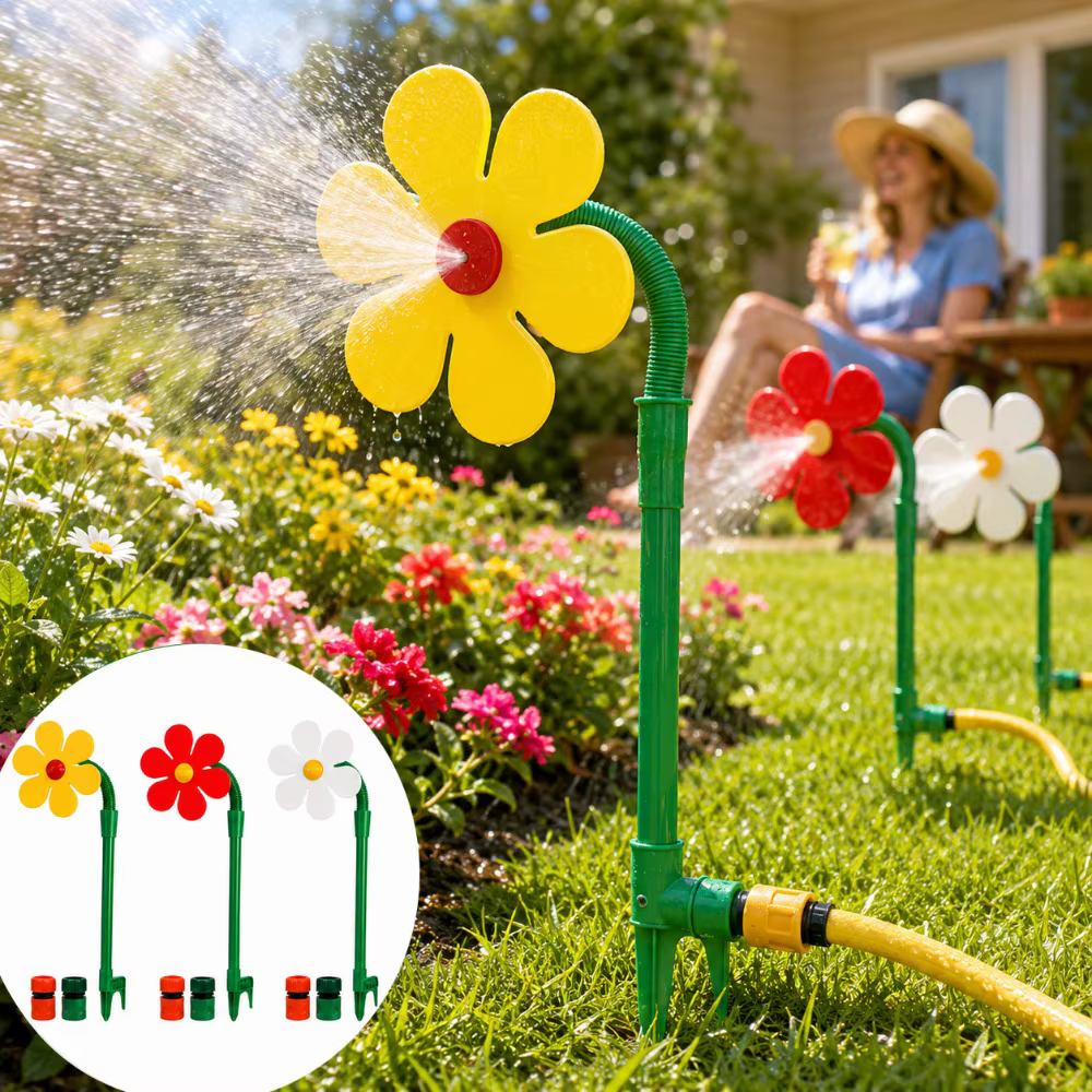 Arroseur de jardin en forme de tournesol dansant