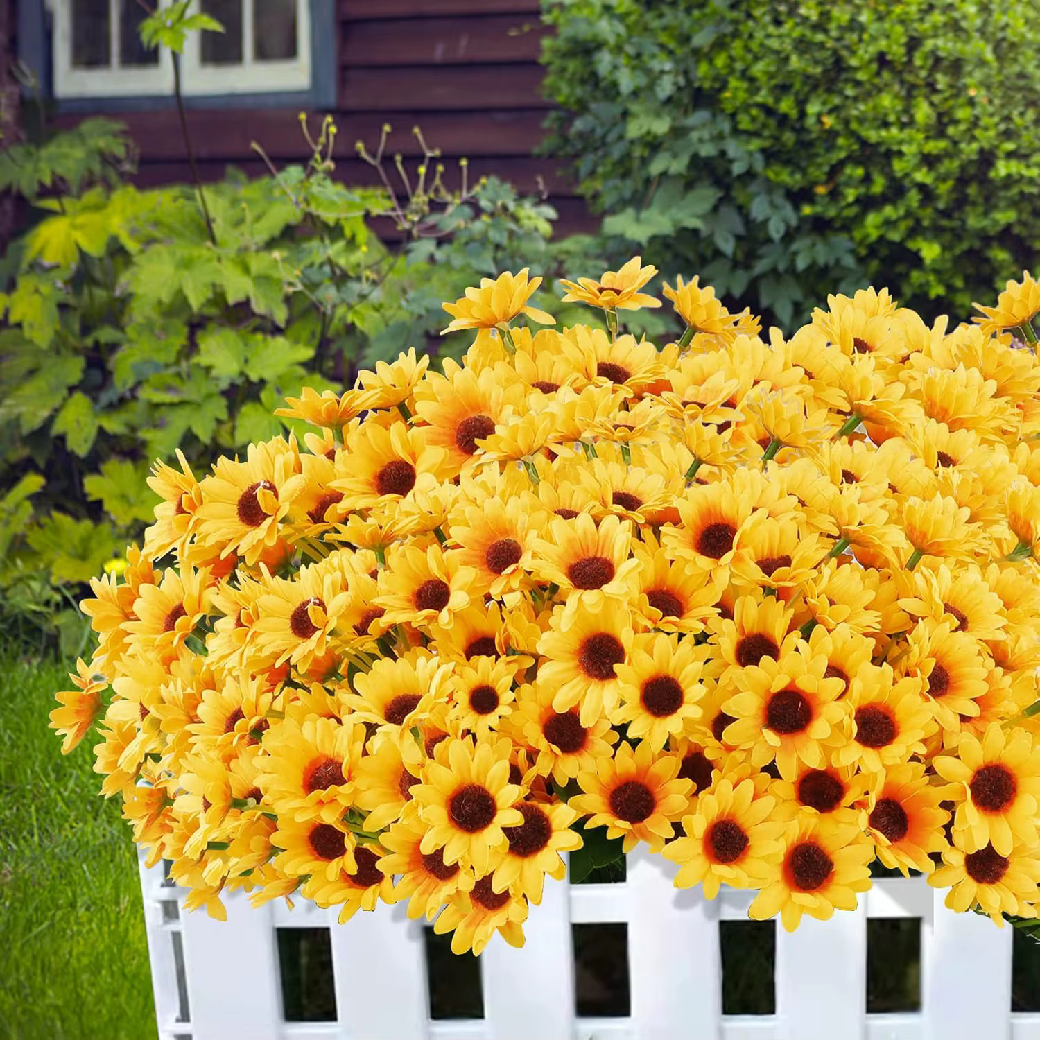 Fleurs artificielles en soie