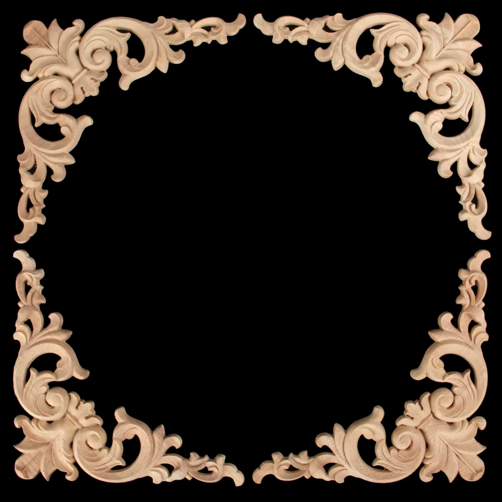Autocollant d'angle en bois
