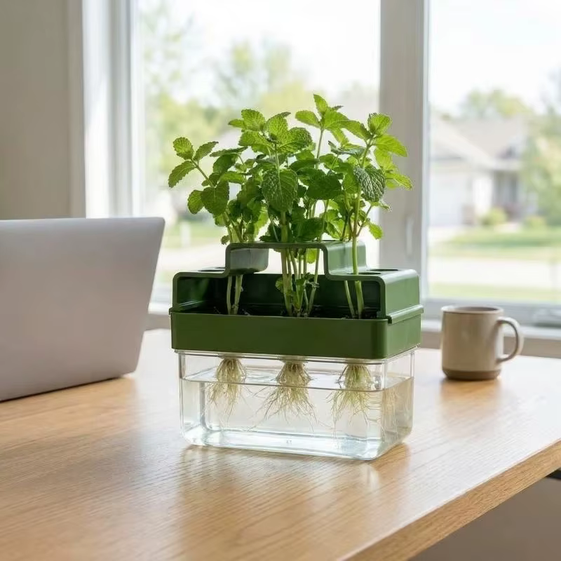 Système hydroponique de culture d'oignons verts avec dispositif d'arrosage automatique