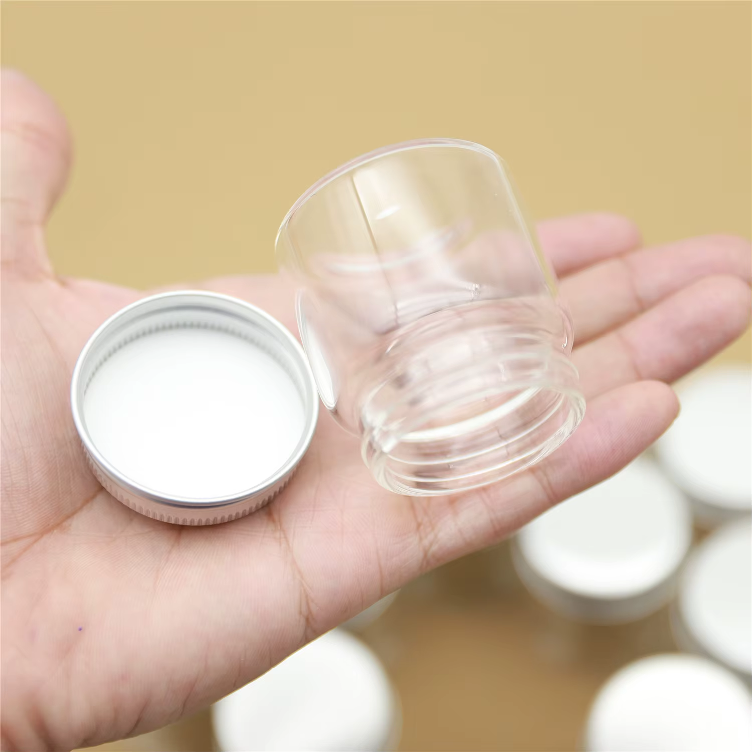 6/12/24 pcs/lot bocaux en verre décoratifs 50 ml bouteille