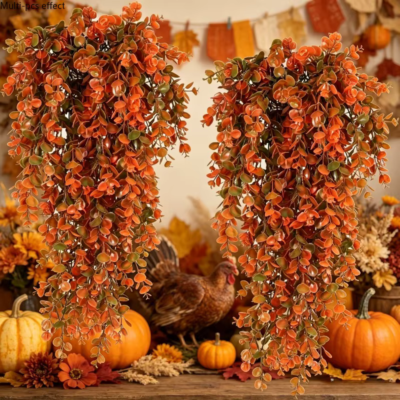 Plantes suspendues artificielles d'automne