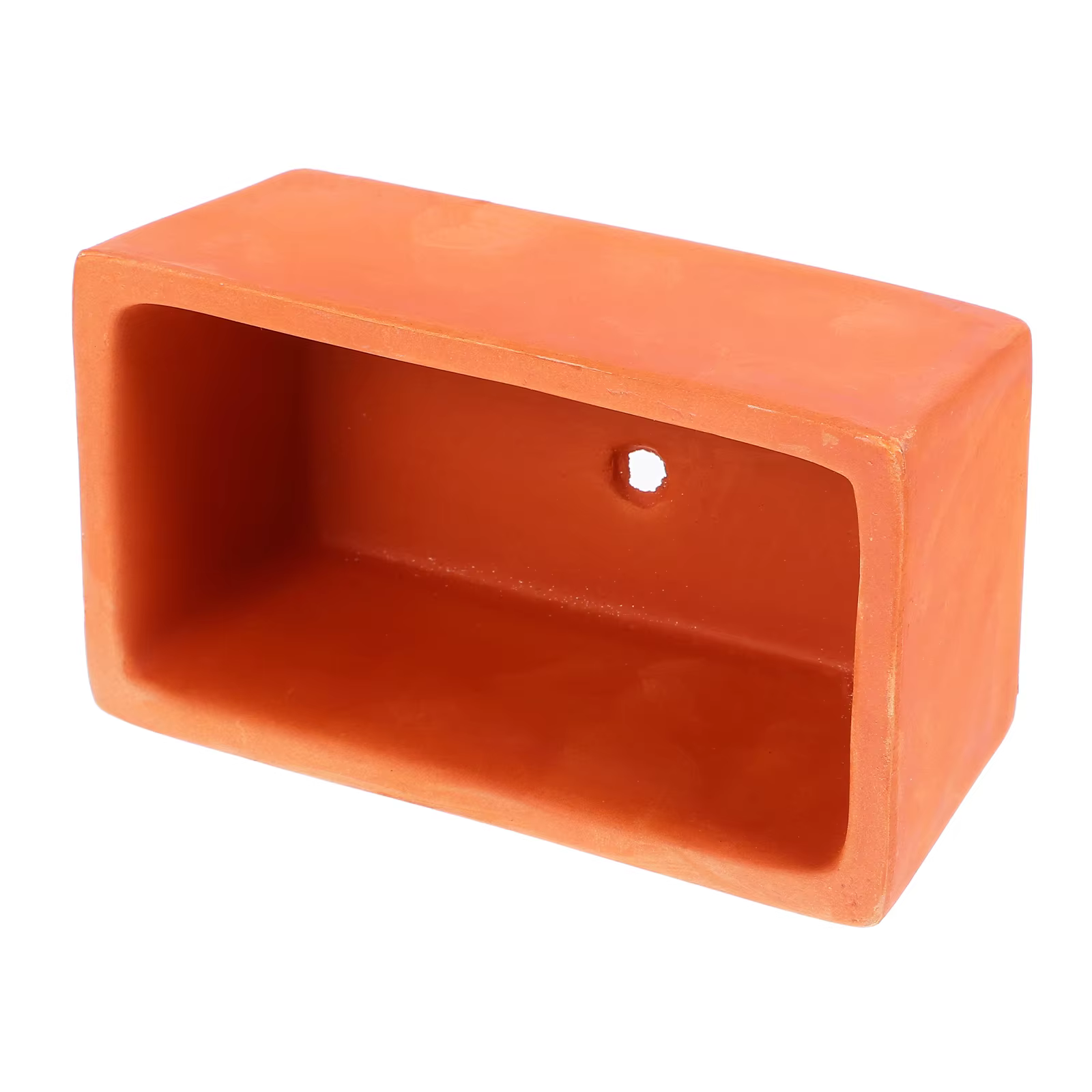 Pot de fleur rectangulaire en terre cuite