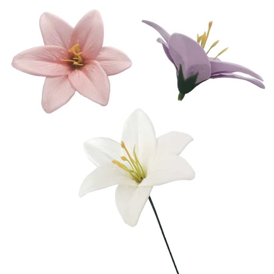 Bouquet de fleurs de lys artificielles parfumées