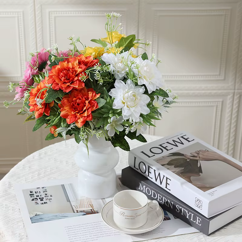 Bouquet de simulation dahlia succulente