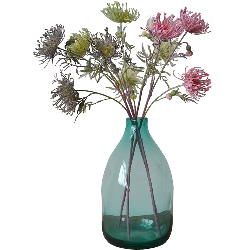 Fleurs Artificielles en Plastique Floquées