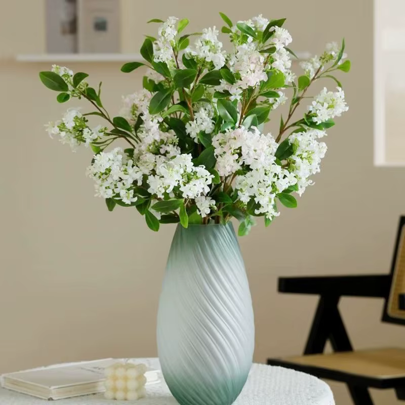 Fleur artificielle en soie de lilas pour bouquet de mariée