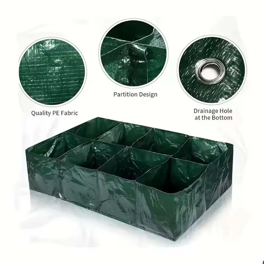 4/6/8 grilles sac de culture plante jardinière légumes fleur pépinière Pot de fleurs rond