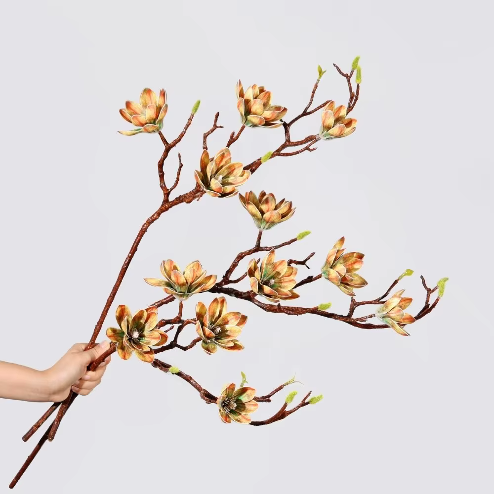 Grande fleur de magnolia artificielle faite à la main