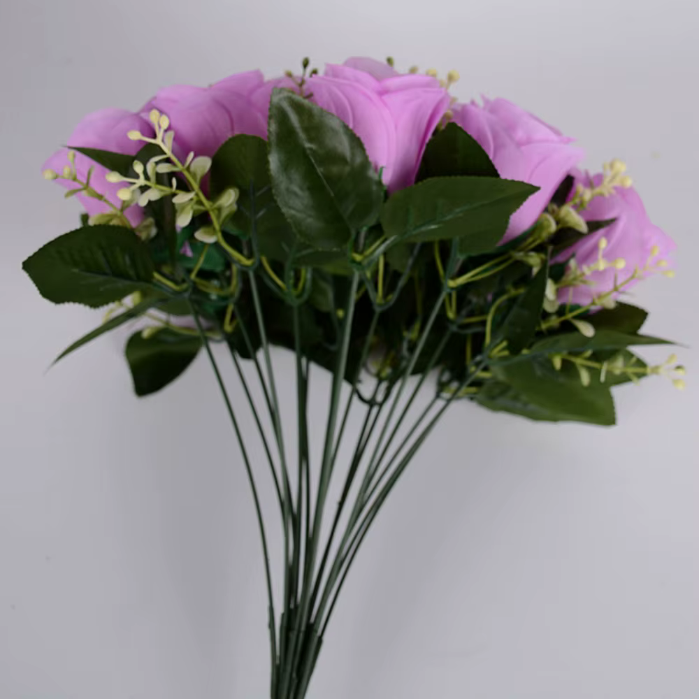 18 têtes de fleurs artificielles miniatures pour photographie
