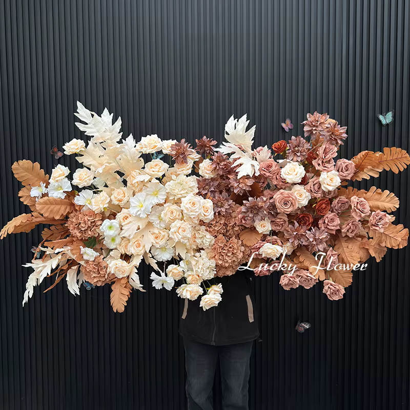 Grandes fleurs artificielles couleur rose