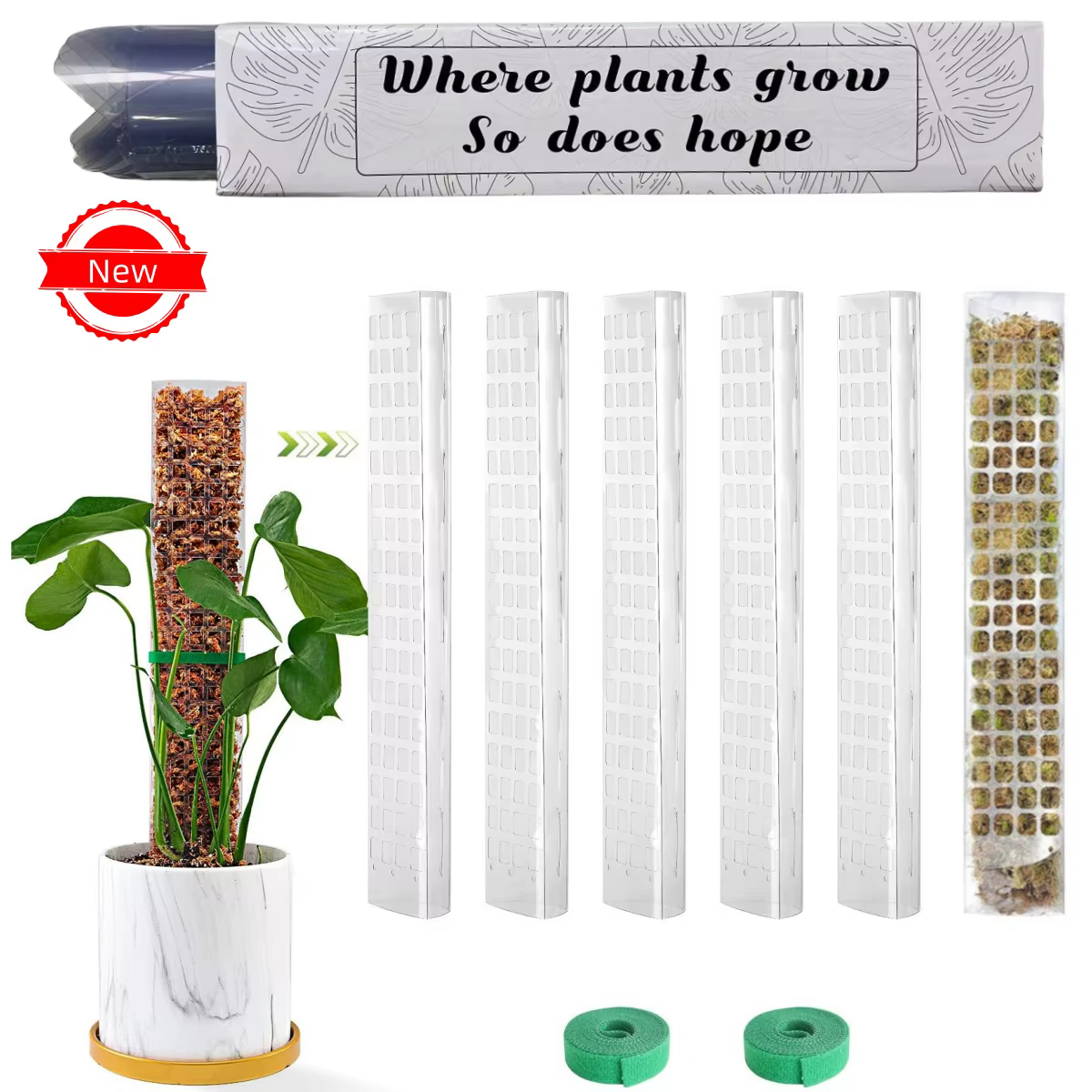 Plantes mousse pôle jardin sujet fleur plante grimpeurs bonsaï accessoires Pots Tutors