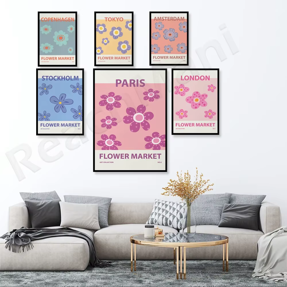 Affiche de magasin de fleurs
