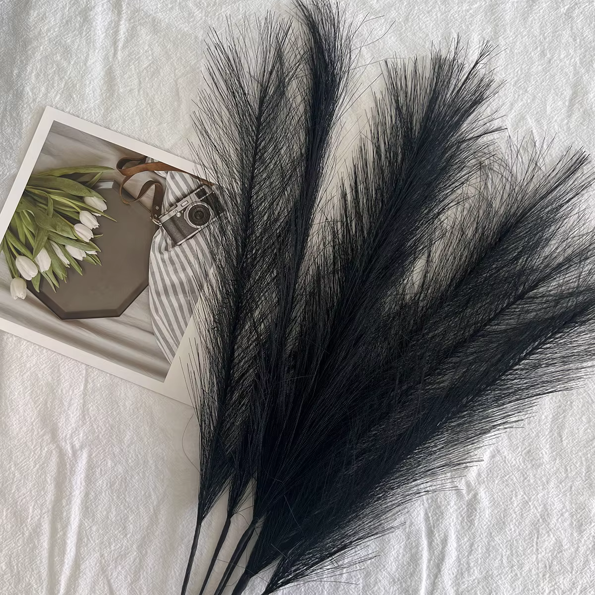 7 pièces moelleux Pampas herbe Boho décor fleur fausse plante roseau simulé fête de mariage décoration de la maison fleurs artificielles