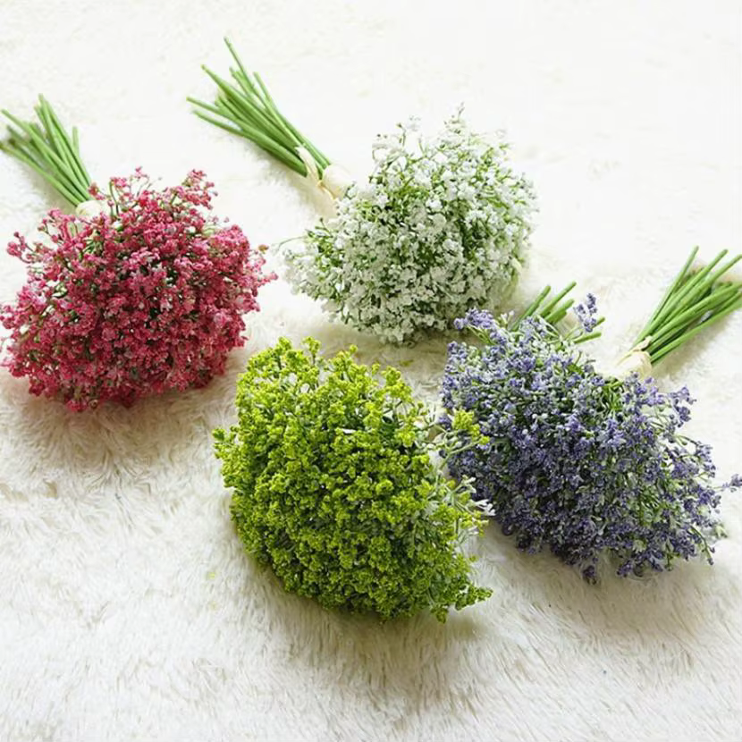 Gypsophila fleurs artificielles saint valentin mariage accessoires de mariée décor à la maison salle à manger intérieur extérieur bonsaï bricolage cadeaux de Festival