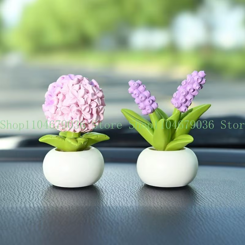 652F Pots fleurs en résine élégants