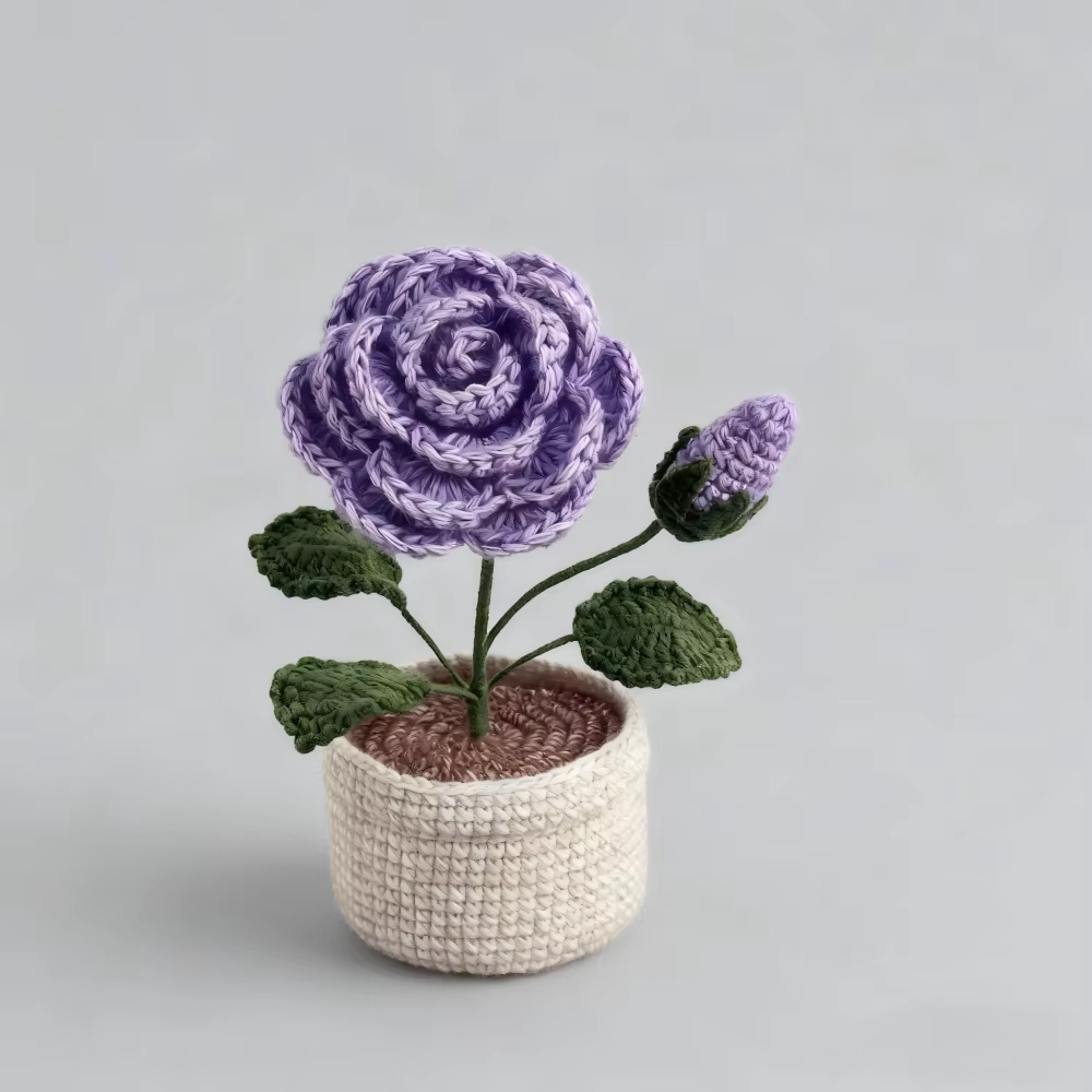 Crochet en laine fait à la main