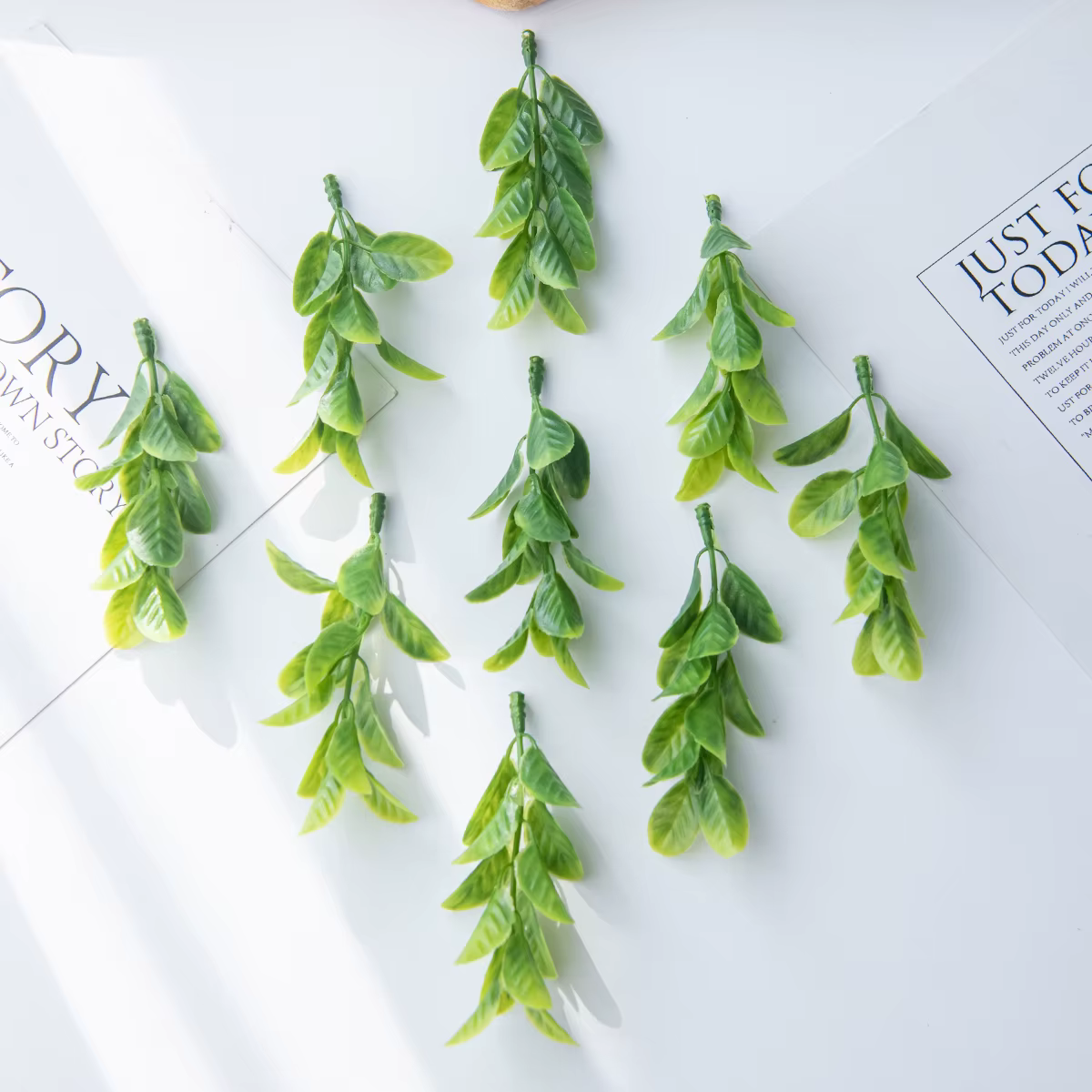 Feuilles de plantes artificielles pour décoration de jardin