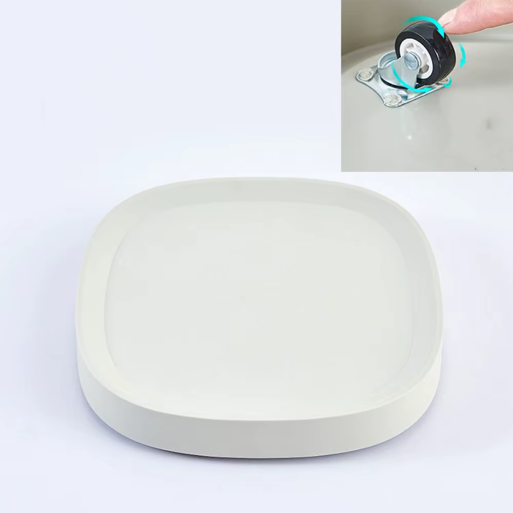 Plateau mobile carré durable pour pot de fleurs
