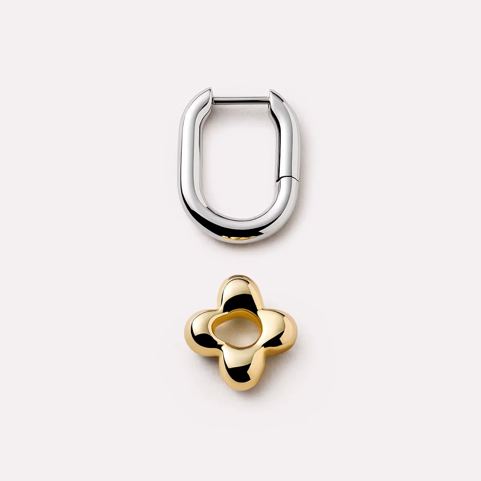 DPLAOPA 925 en argent Sterling deux cercles irréguliers Piercing fleur cerceau boucles 2025 femmes de luxe à la mode Fine mignon cadeau bijoux