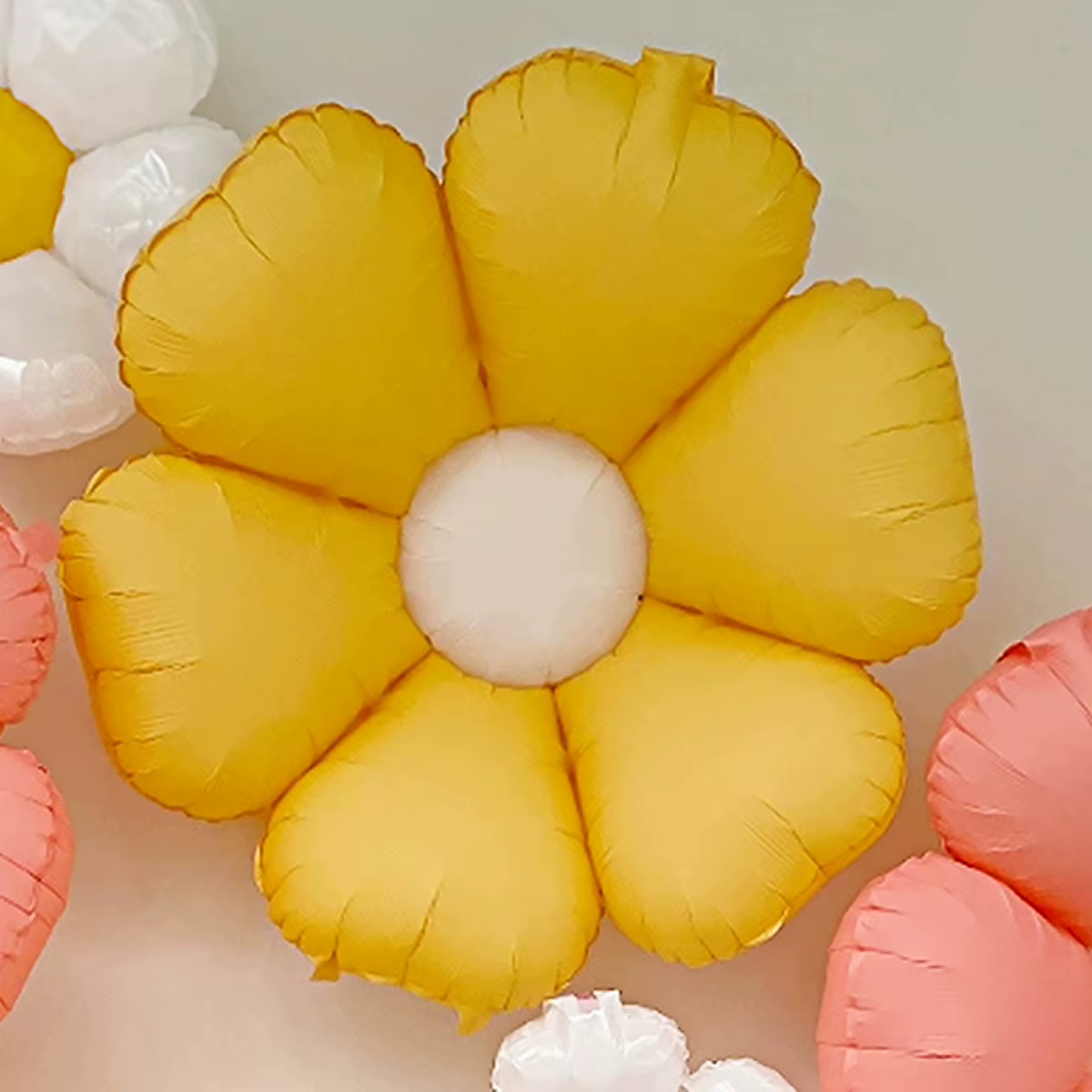 6 pièces fleurs, marguerites, ballons, décorations de fête, arrangement mignon