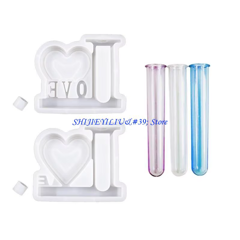 E21f Love Flower Vase Hydroponic Plant Propagation Station Moule silicone