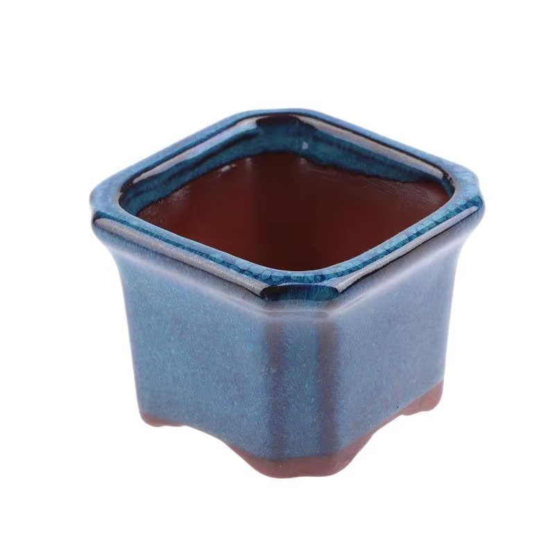 Mini pots en céramique de style chinois pour plantes succulentes
