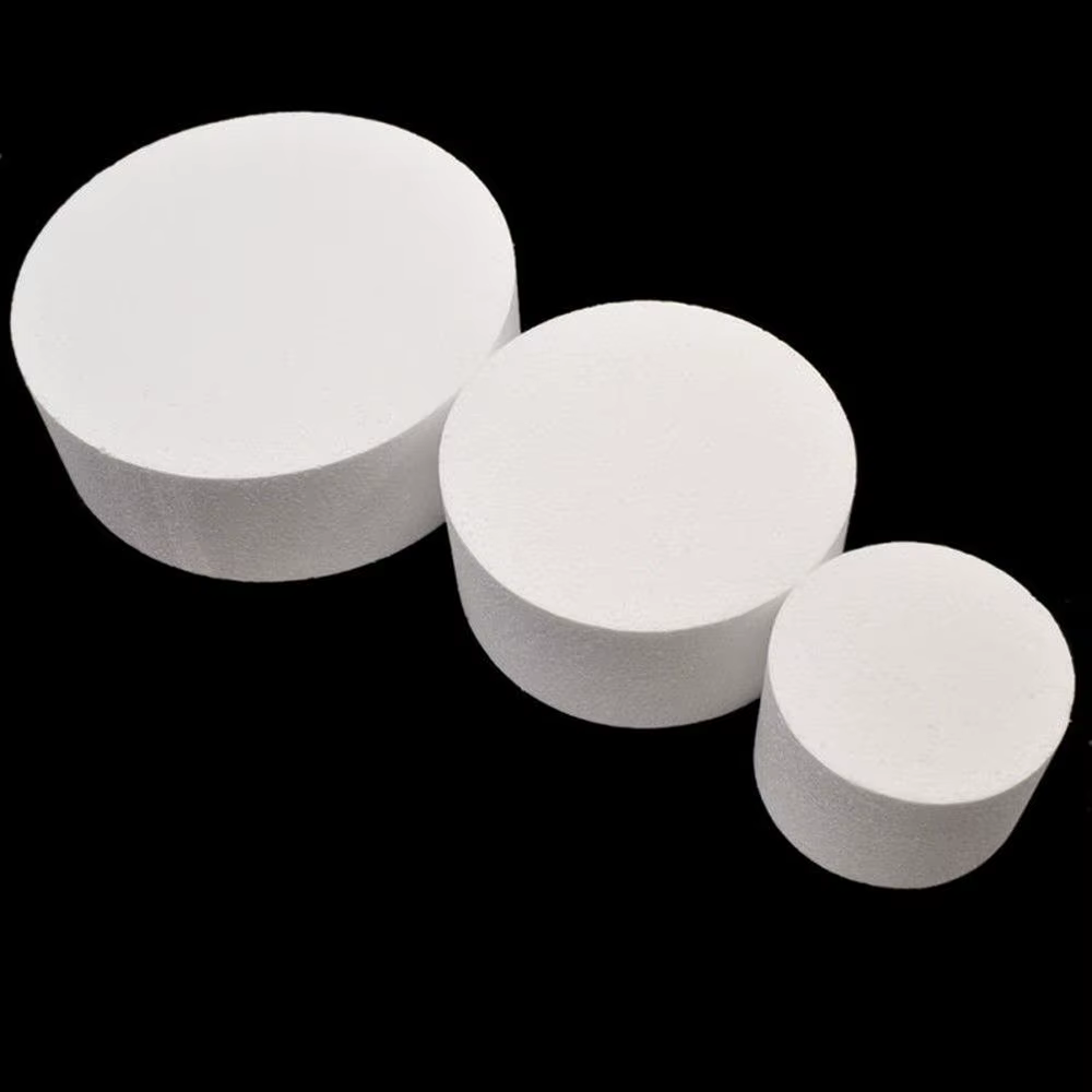 Moule à gâteau rond en mousse de polystyrène de 4/6/8 pouces pour décoration florale, modèle d'entraînement DIY pour fêtes