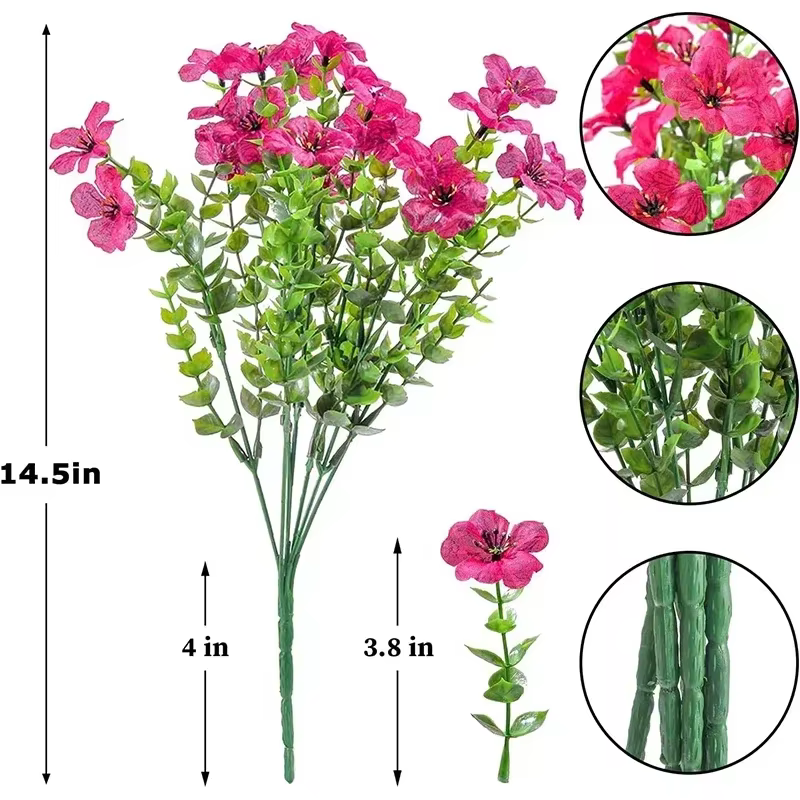 Fausses fleurs d'extérieur résistantes aux UV